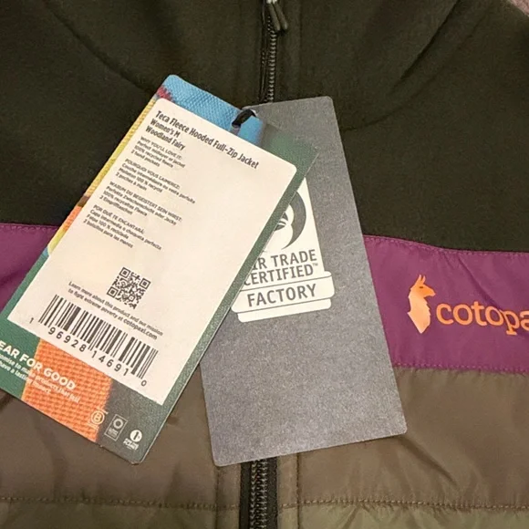 NWT Cotopaxi Women's Teca Fleece Hooded Full Zip Jacket Woodland Fairy - Picture 8 of 12